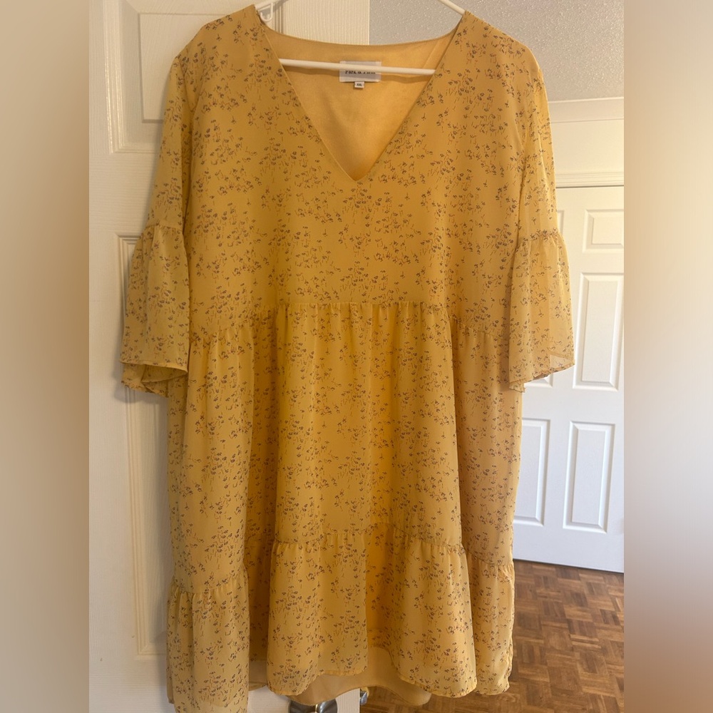 Park & Fifth Rennie Mini Dress in Fields of Gold